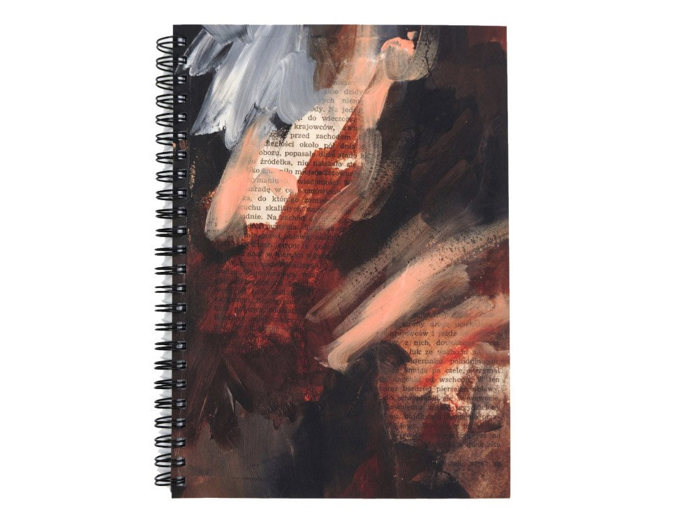 Spiral Notebook Vintage Poem A5 - Devangari - dotted, softcover, 120 g/m2