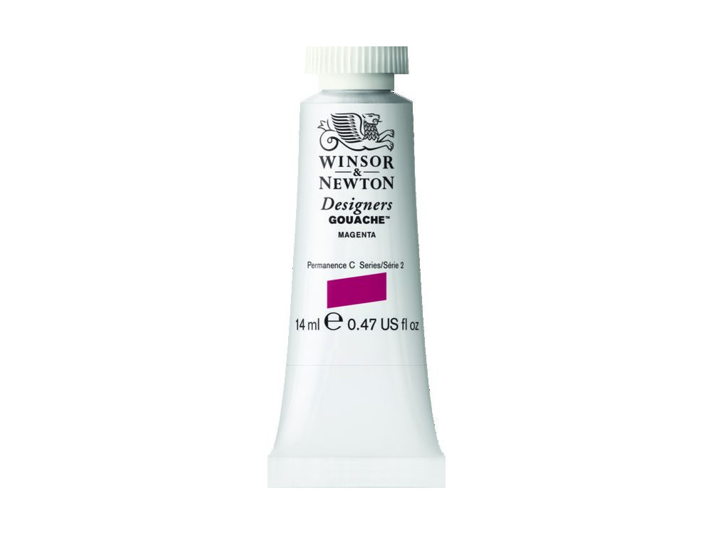 Gouache paint in tube - Winsor & Newton - Magenta, 14 ml