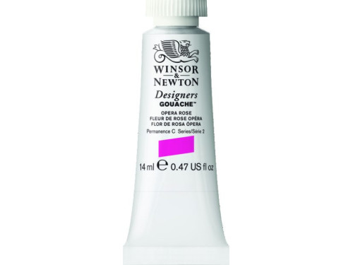 Gouache paint in tube - Winsor & Newton - Opera Rose, 14 ml