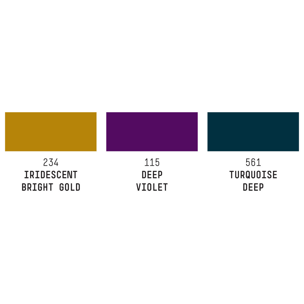 Set of Professional Acrylic inks - Liquitex - Deep Colors, 3 colors x 30 ml