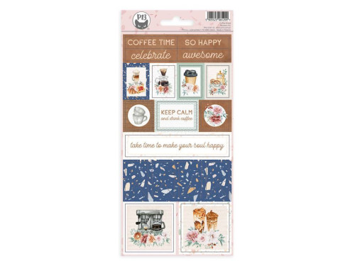 Set of paper stickers 10,5 x 23 cm - Piątek Trzynastego - Coffee Break 02