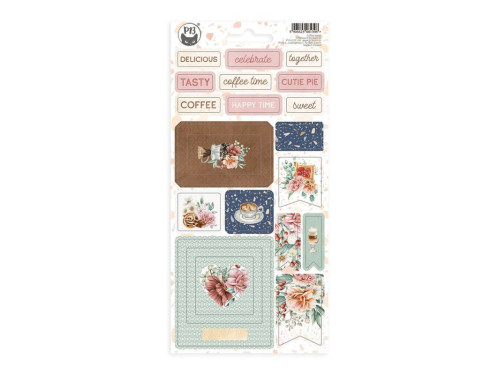Set of cardboard stickers 10,5 x 22 cm - Piątek Trzynastego - Coffee Break 01