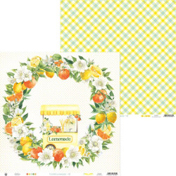 Scrapbooking paper 30,5 x 30,5 cm - Piątek Trzynastego - Fresh Lemonade 01