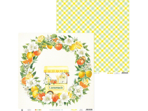 Papier do scrapbookingu 30,5 x 30,5 cm - Piątek Trzynastego - Fresh Lemonade 01