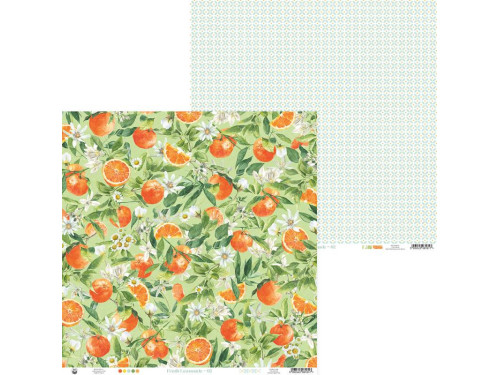 Scrapbooking paper 30,5 x 30,5 cm - Piątek Trzynastego - Fresh Lemonade 02
