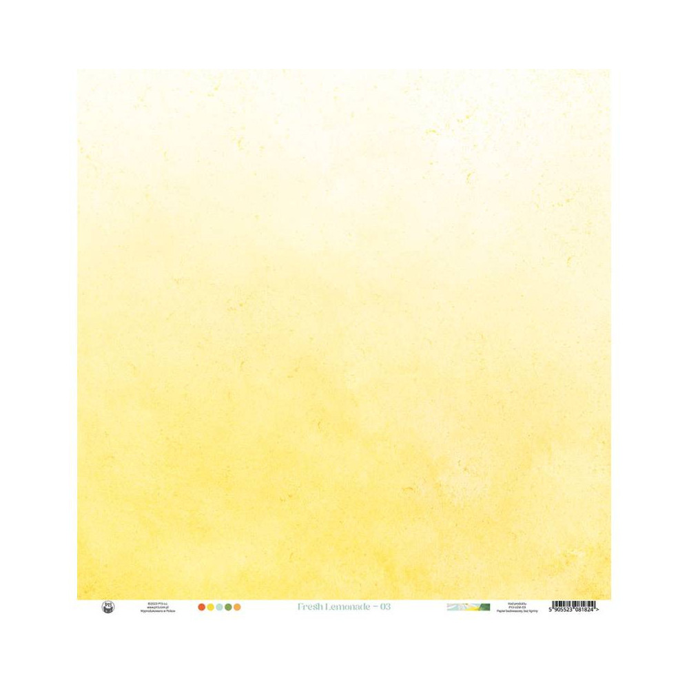 Papier do scrapbookingu 30,5 x 30,5 cm - Piątek Trzynastego - Fresh Lemonade 03