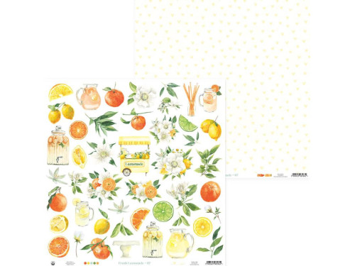 Papier do scrapbookingu 30,5 x 30,5 cm - Piątek Trzynastego - Fresh Lemonade 07