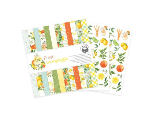 Zestaw papierów do scrapbookingu 30,5 x 30,5 cm - Piątek Trzynastego - Fresh Lemonade