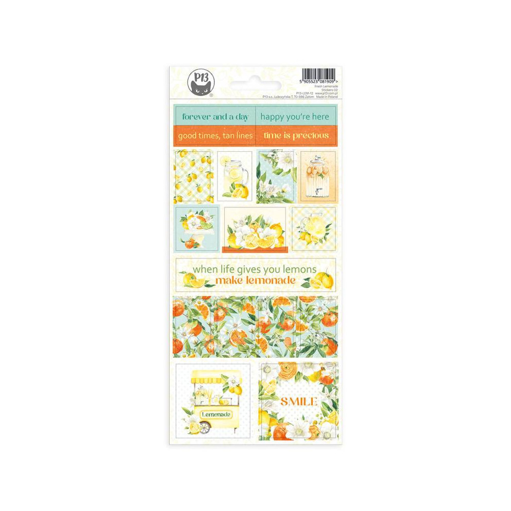 Set of paper stickers 10,5 x 23 cm - Piątek Trzynastego - Fresh Lemonade 02