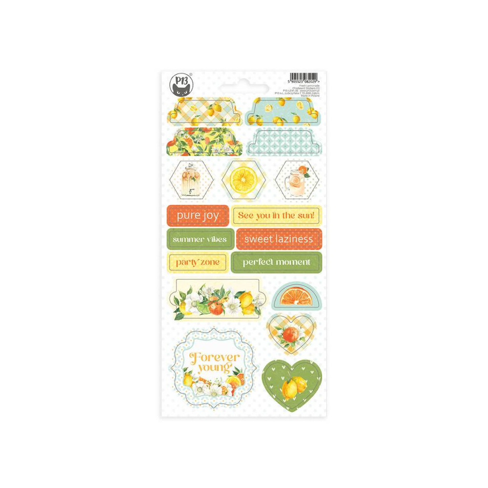 Set of cardboard stickers 10,5 x 22 cm - Piątek Trzynastego - Fresh Lemonade 03