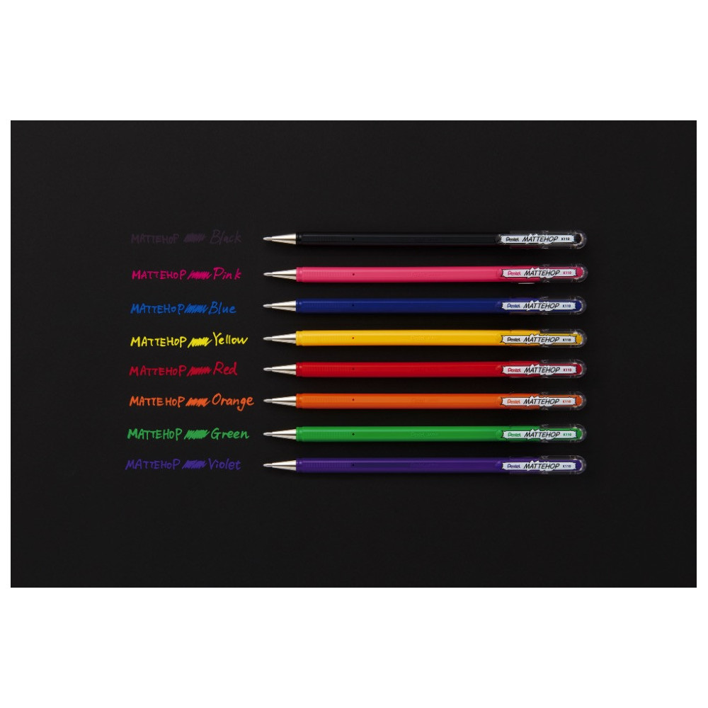 Set of Mattehop gel ballpoint pens - Pentel - 4 colors