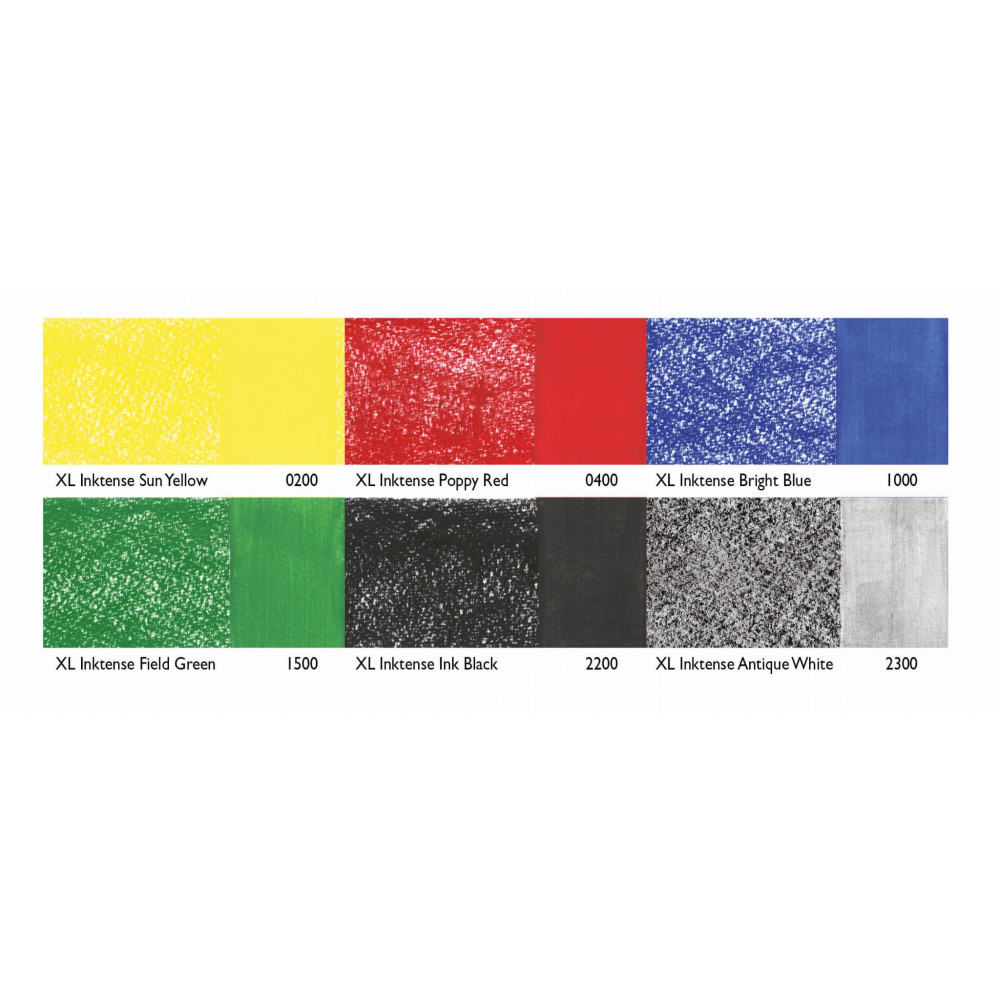 Zestaw tuszów akwarelowych Inktense XL w sztyfcie - Derwent - 6 kolorów