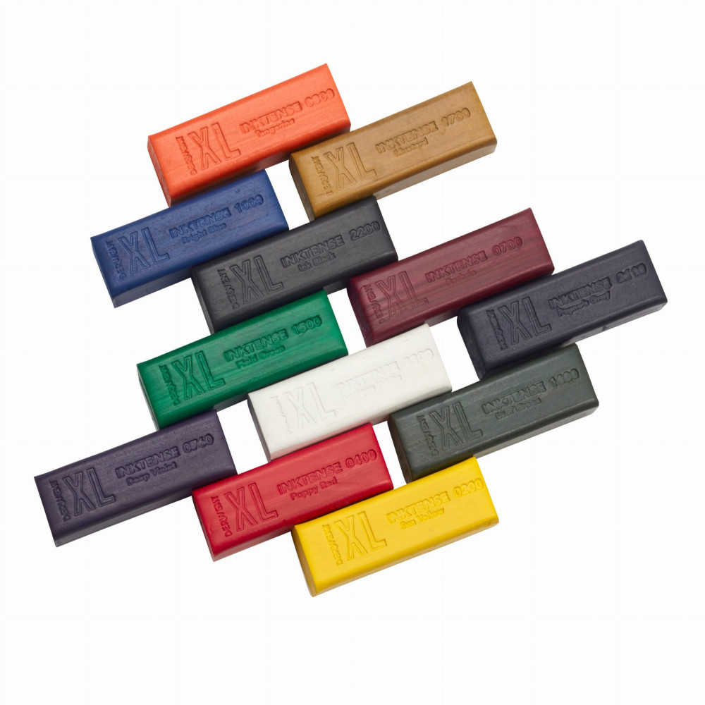 Zestaw tuszów akwarelowych Inktense XL w sztyfcie - Derwent - 12 kolorów