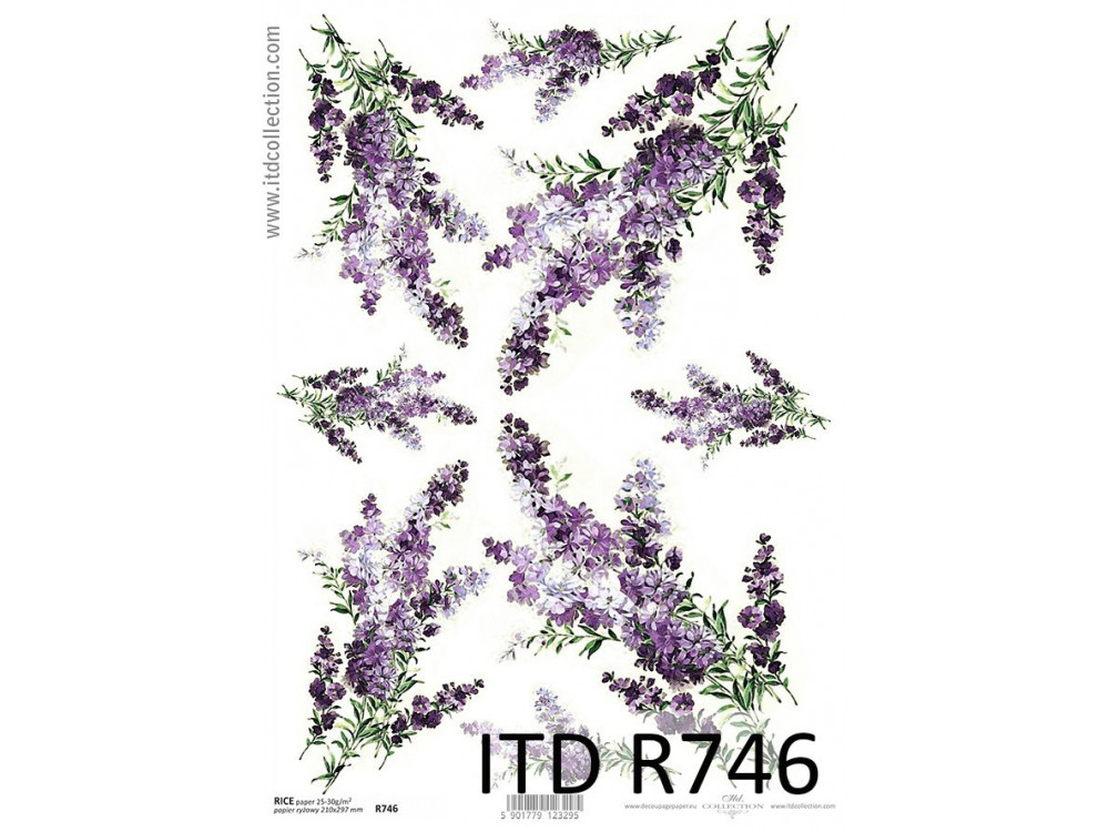 Decoupage paper A4 - ITD Collection - rice, R746