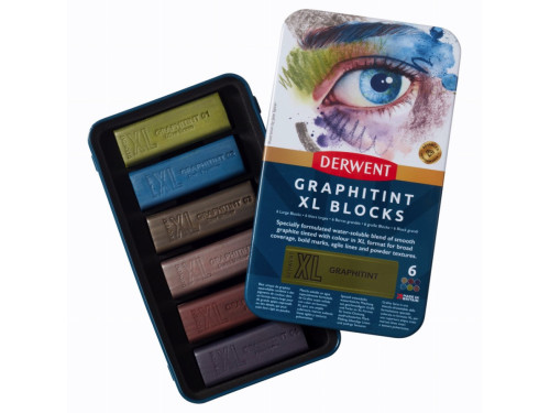 Set of Graphitint XL Blocks paint - Derwent - 6 pcs.
