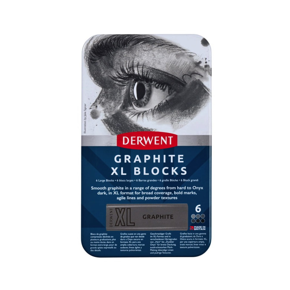 Set of Graphite Natural XL Blocks - Derwent - 6 pcs.