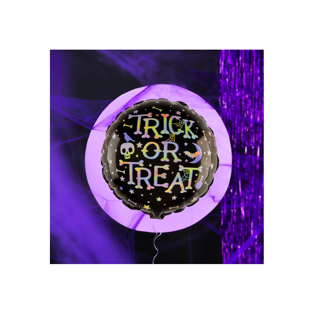 Balon foliowy na Halloween Trick or Treat - 45 cm