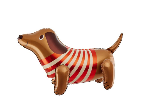 Dachshund foil standing balloon - 68 x 42 cm