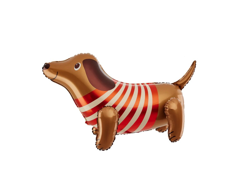 Dachshund foil standing balloon - 68 x 42 cm