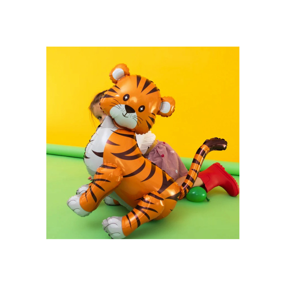 Balon foliowy stojący Tygrys - 58 x 56 cm