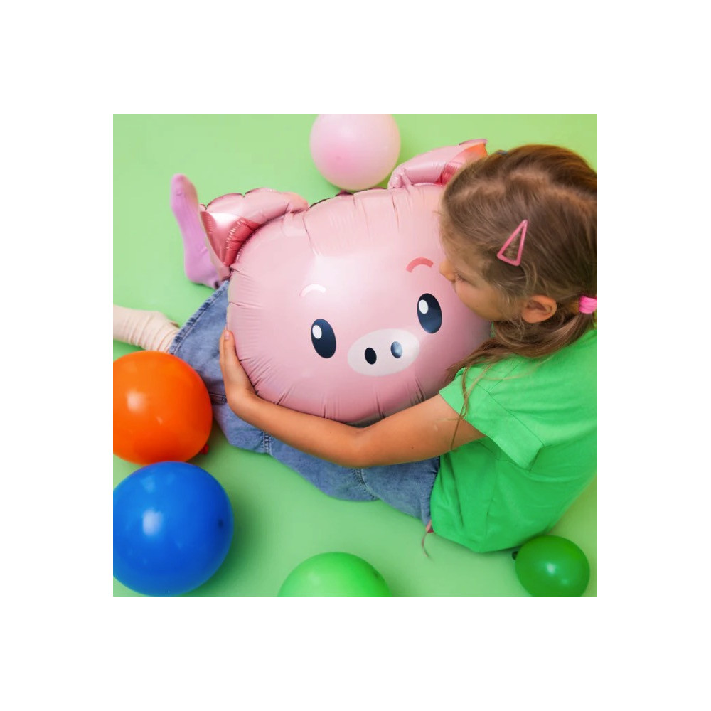 Piggy foil balloon - 56 x 52 cm