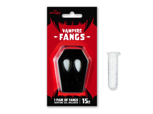 Halloween vampire fangs - 15 mm, 2 pcs.