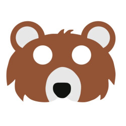 Costume party mask - Bear