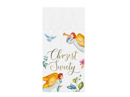 Cutlery pockets Baptism, Angels - 16 pcs.