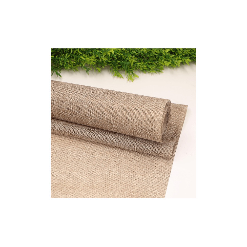 Decorative fabric, table runner - natural, 48 cm x 4,5 m