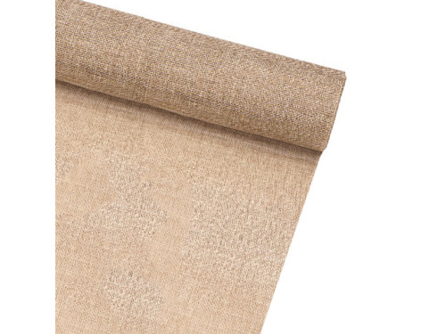Decorative fabric, table runner - natural, 48 cm x 4,5 m