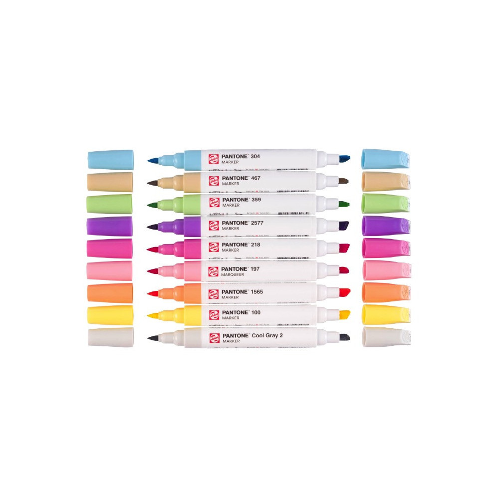 Zestaw markerów pigmentowych Pantone - Talens - Pastel, 9 kolorów