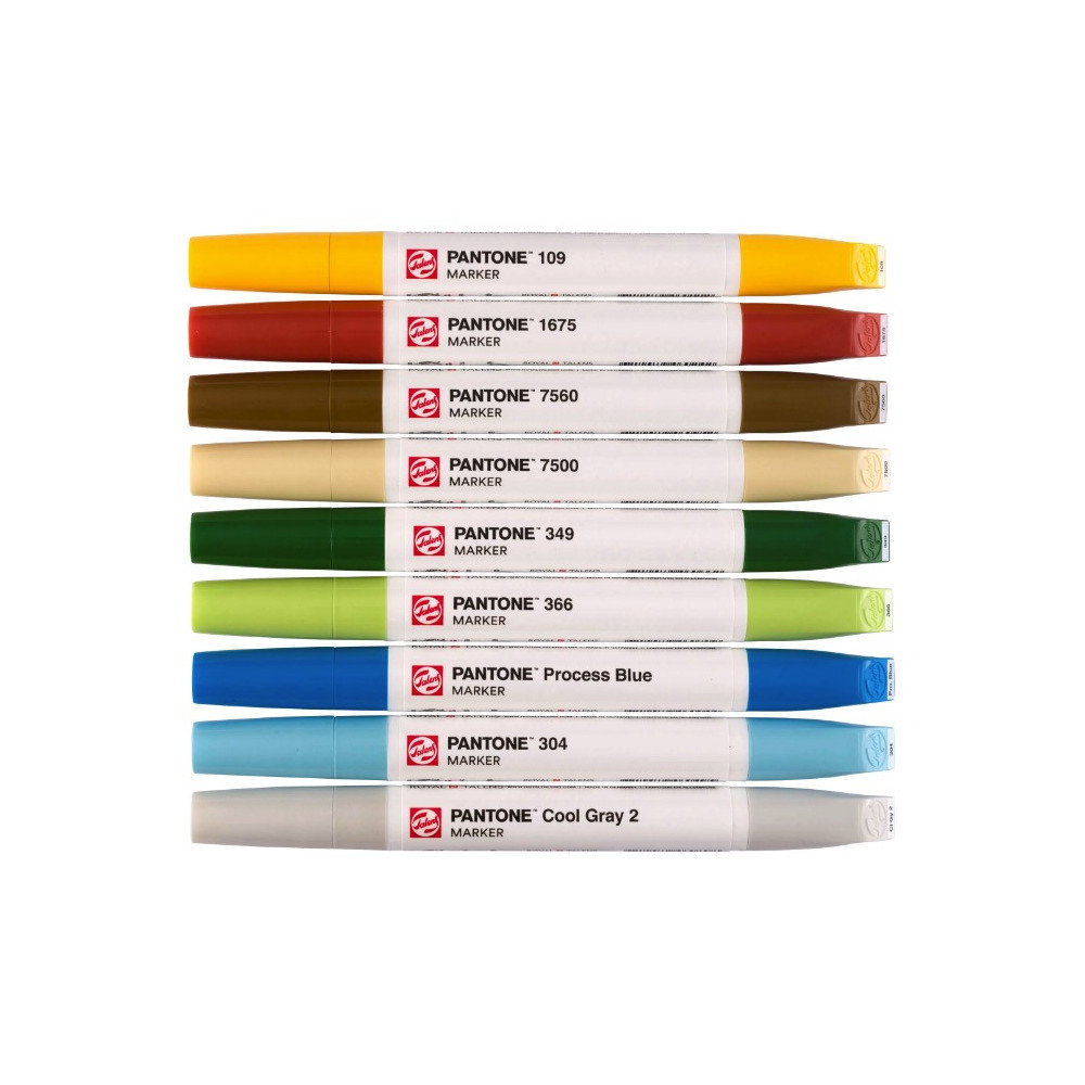 Zestaw markerów pigmentowych Pantone - Talens - Pastel, 9 kolorów