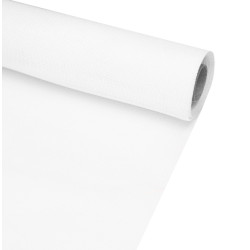 Decorative fabric, table runner - white, 48 cm x 4,5 m