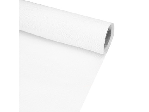 Decorative fabric, table runner - white, 48 cm x 4,5 m