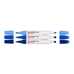 Set of Pantone pigment markers - Talens - Blue, 3 pcs.