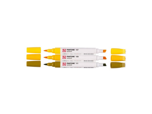 Set of Pantone pigment markers - Talens - Yellow, 3 pcs.