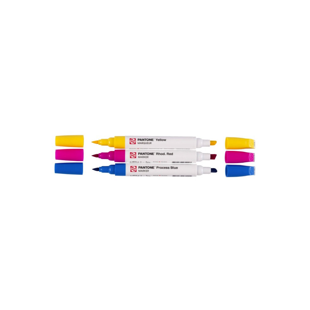 Zestaw markerów pigmentowych Pantone - Talens - Primary, 3 kolory