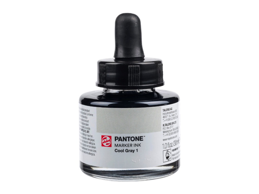 Tusz pigmentowy Pantone - Talens - Cool Gray 1, 30 ml