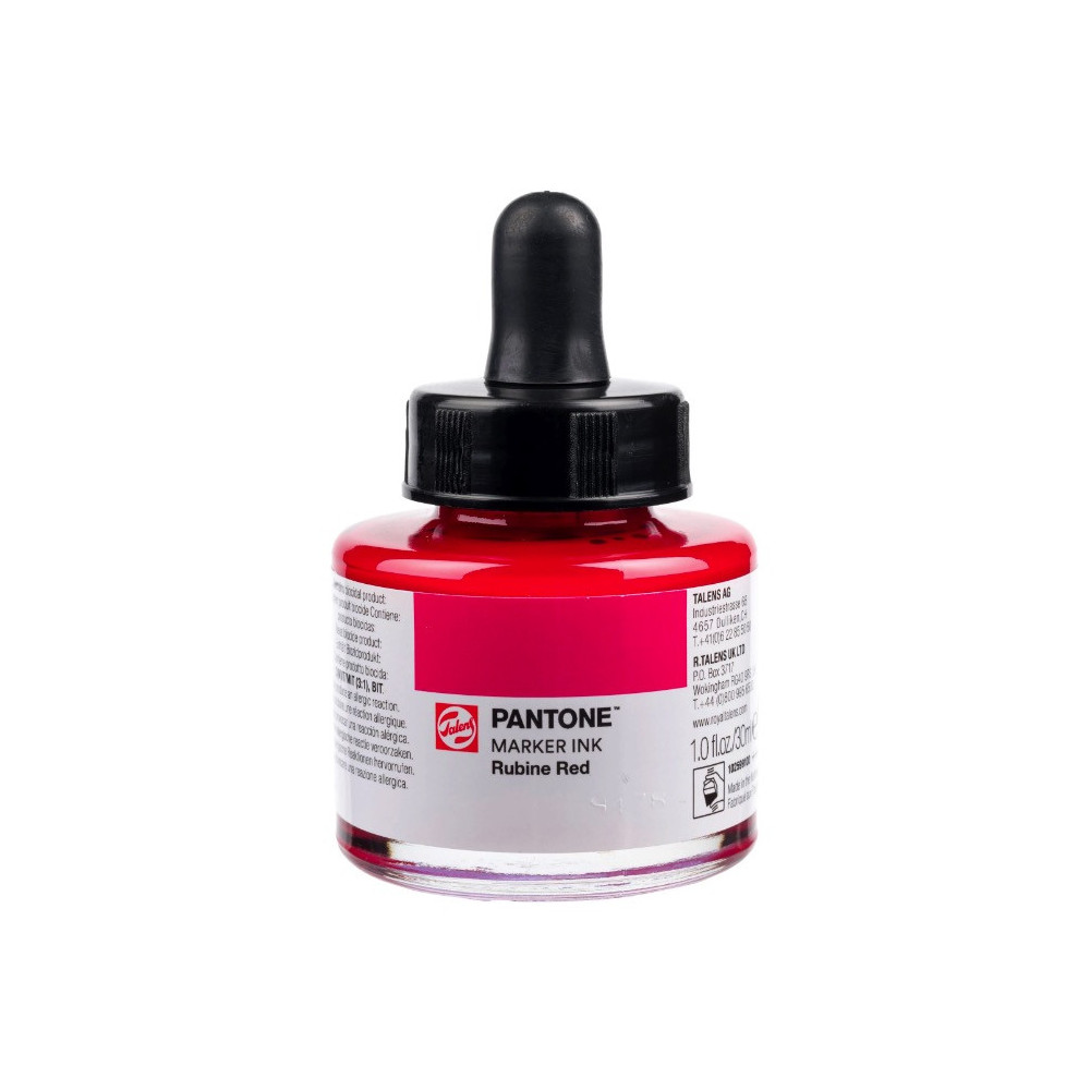 Pantone marker pigment ink - Talens - Rubine Red, 30 ml