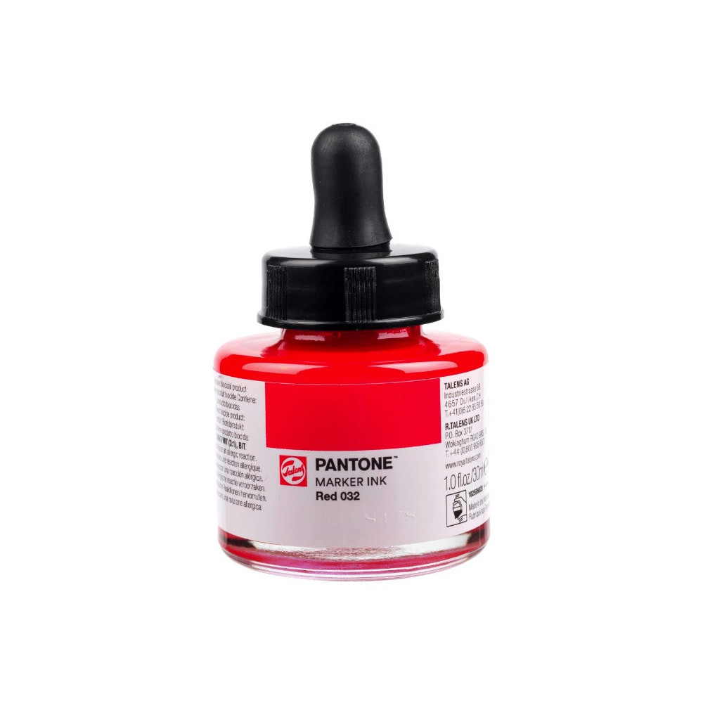 Tusz pigmentowy Pantone - Talens - 032 Red, 30 ml