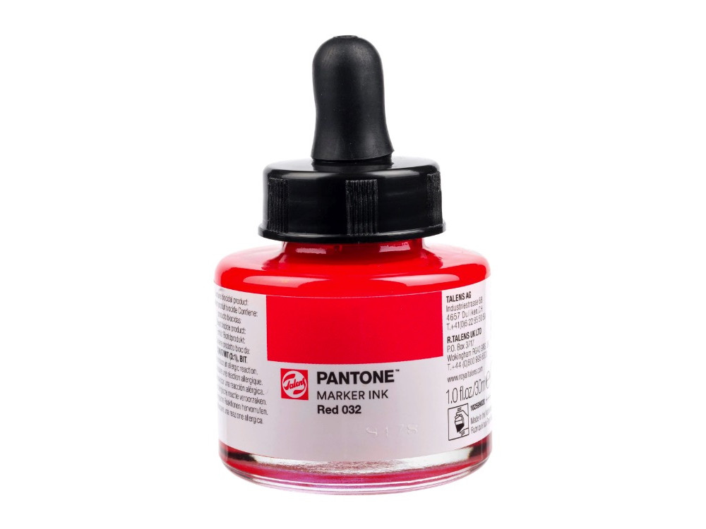 Tusz pigmentowy Pantone - Talens - 032 Red, 30 ml