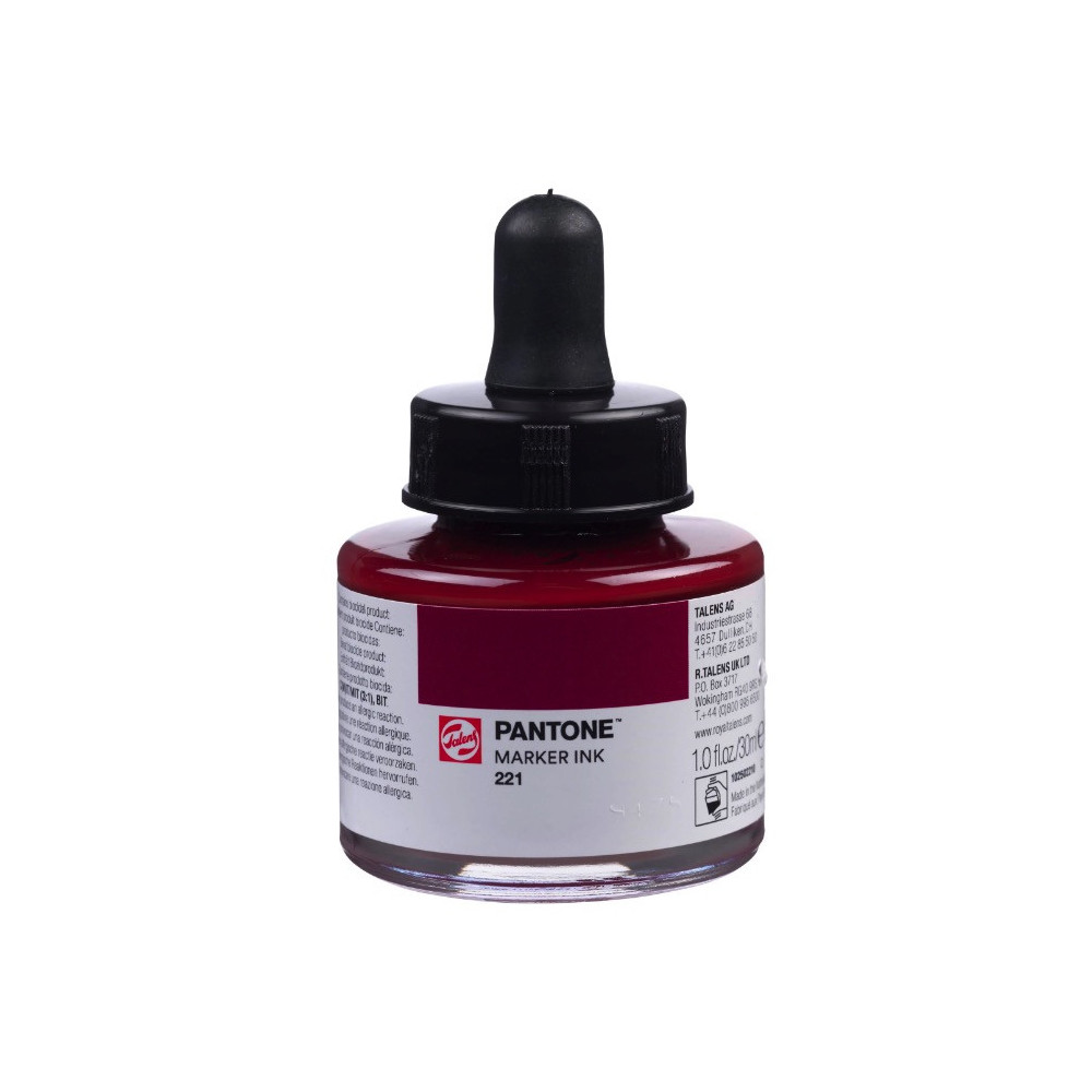 Pantone marker pigment ink - Talens - 221, 30 ml