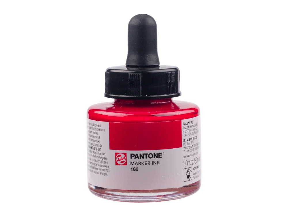 Pantone marker pigment ink - Talens - 186, 30 ml