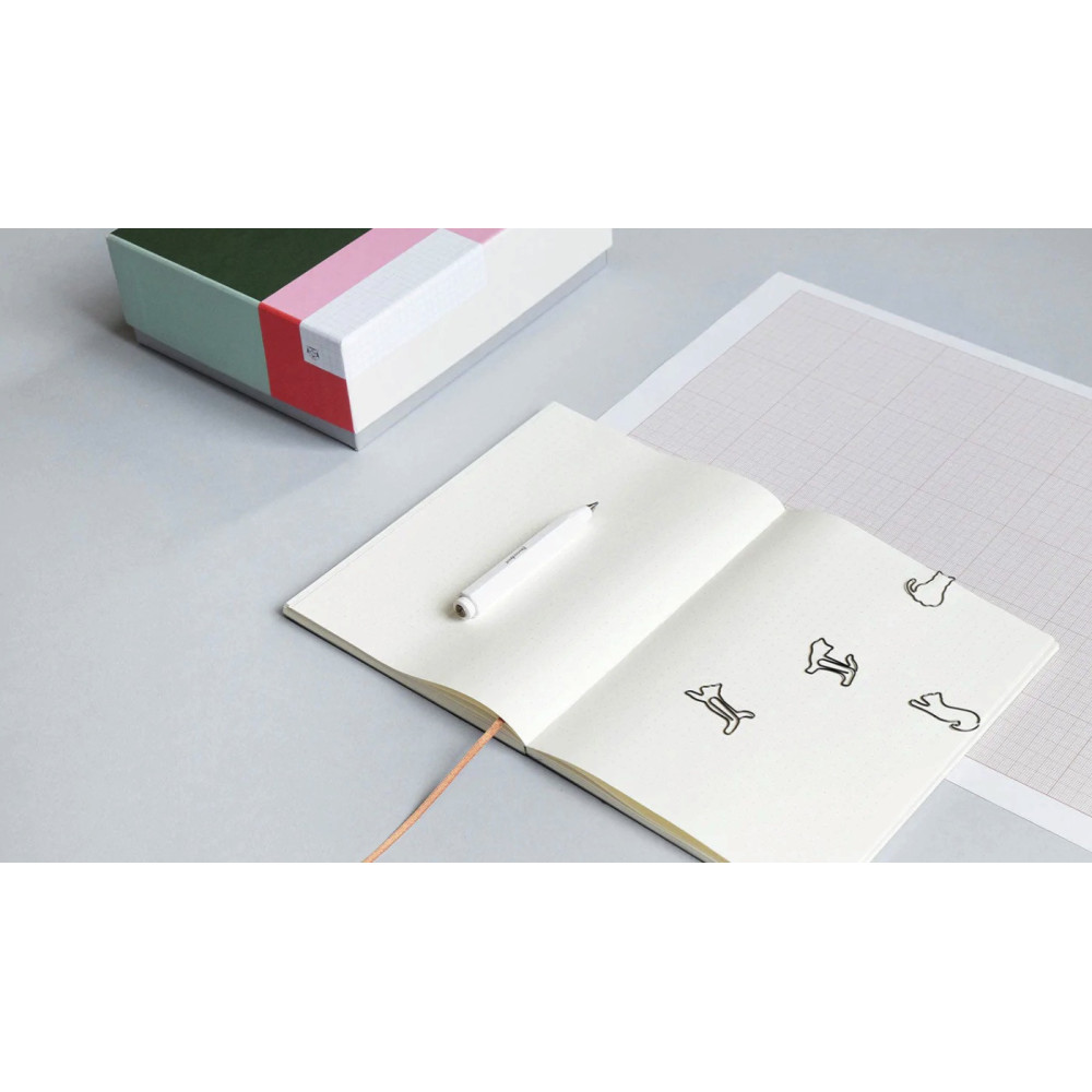 Classic notebook - Papierniczeni - Lilac, dotted, 80 sheets