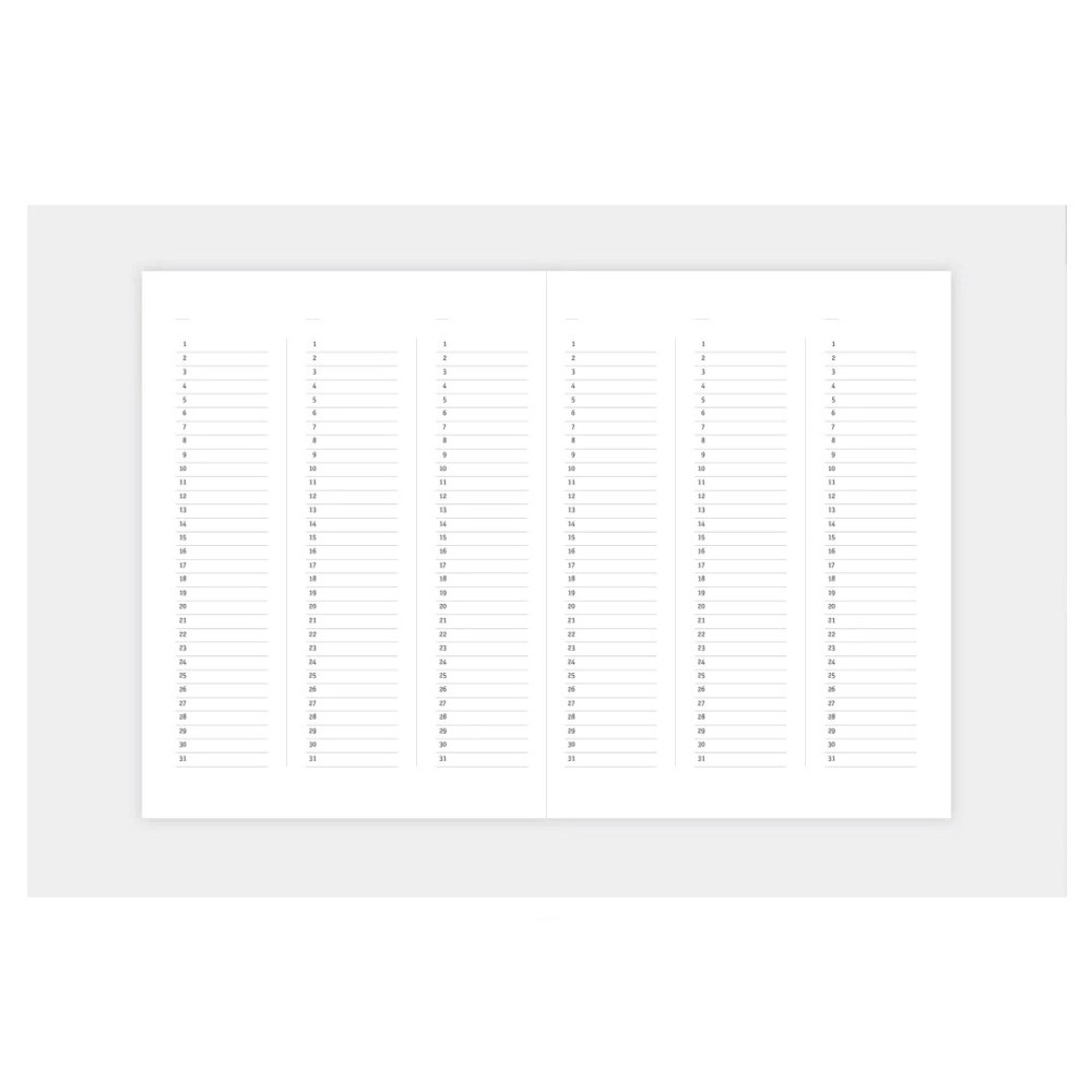 Classic undated planner - Papierniczeni - Lilac, hard cover
