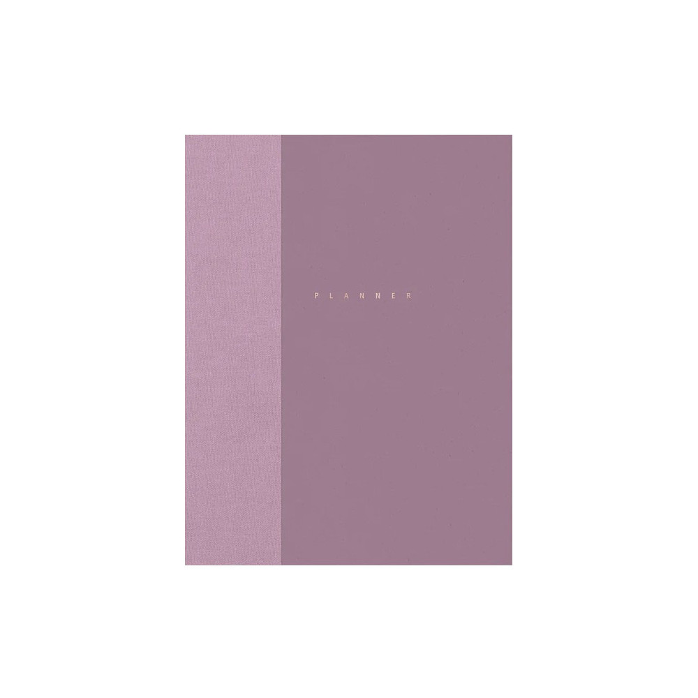 Planner niedatowany Klasyk - Papierniczeni - Lilac, twarda okładka
