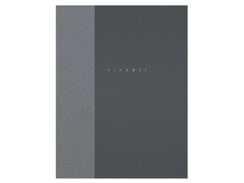 Classic undated planner - Papierniczeni - Anthracite, hard cover