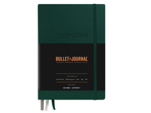 Bullet Journal Notebook A5 - Leuchtturm1917 - Green, dotted, 120 g/m2