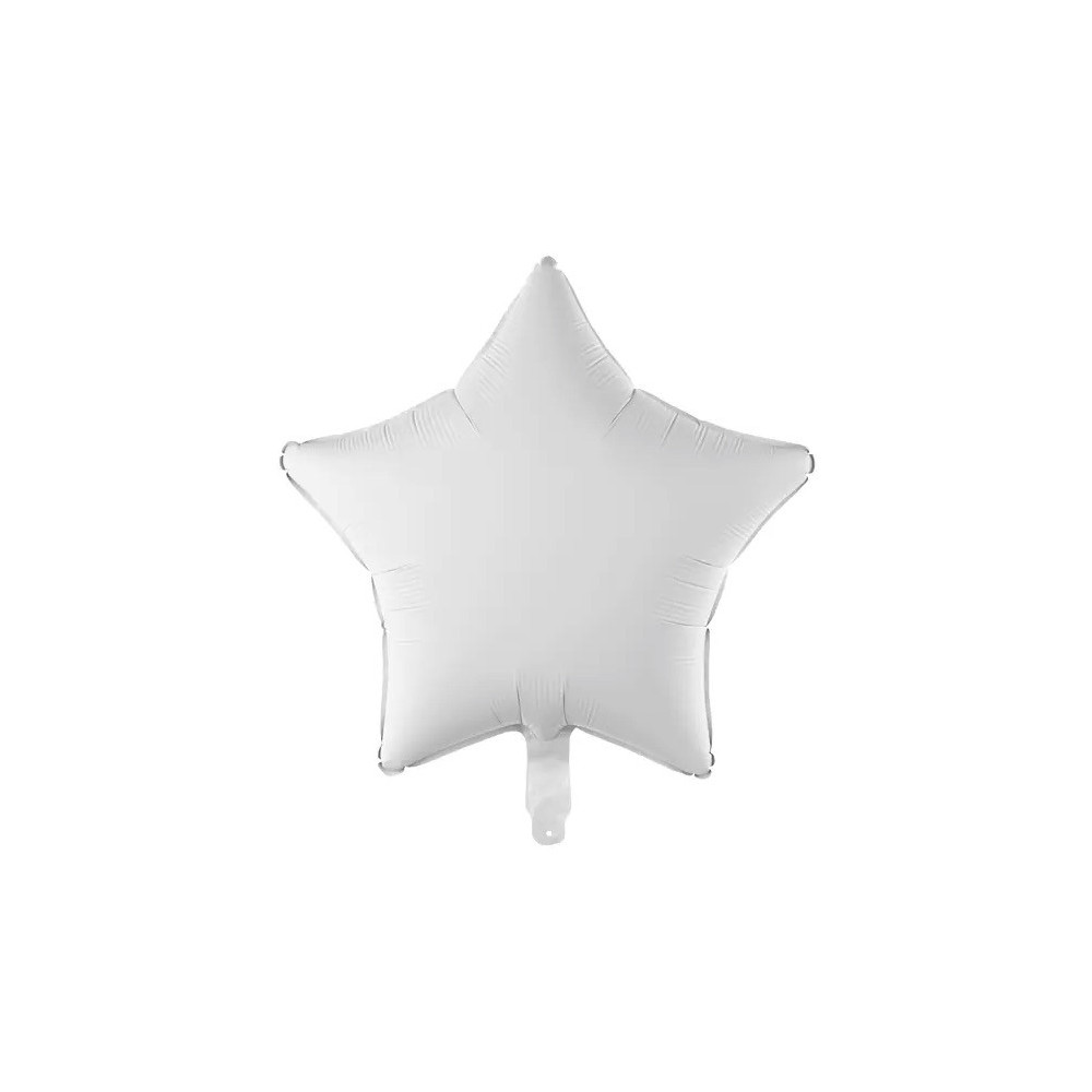 Balon foliowy Gwiazdka - biały, 42 cm