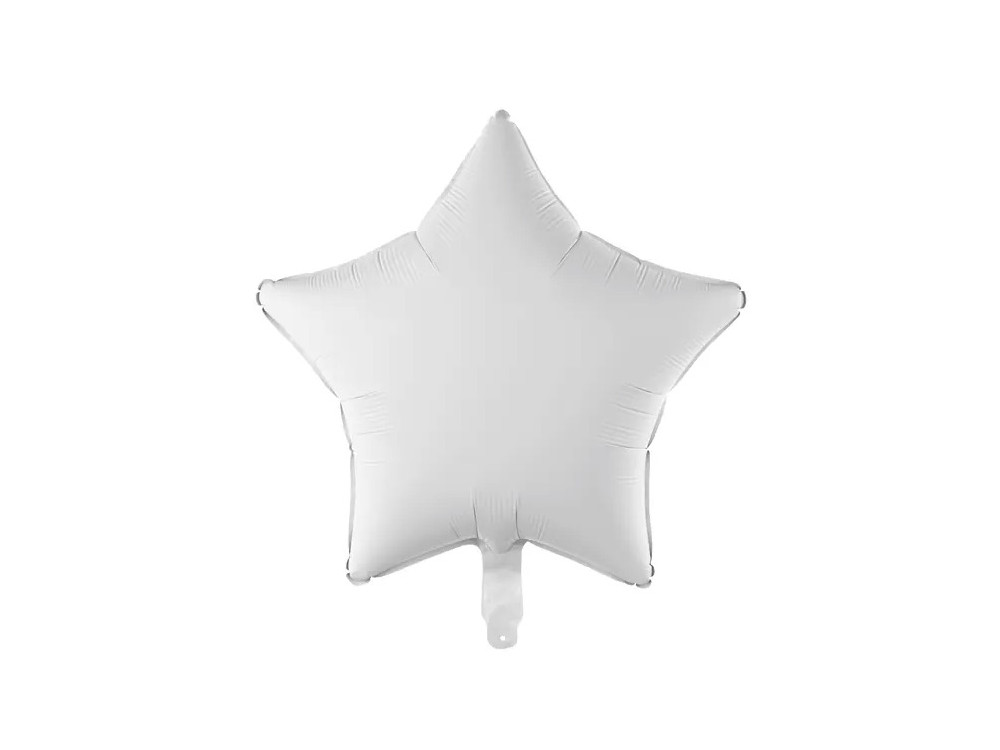 Balon foliowy Gwiazdka - biały, 42 cm